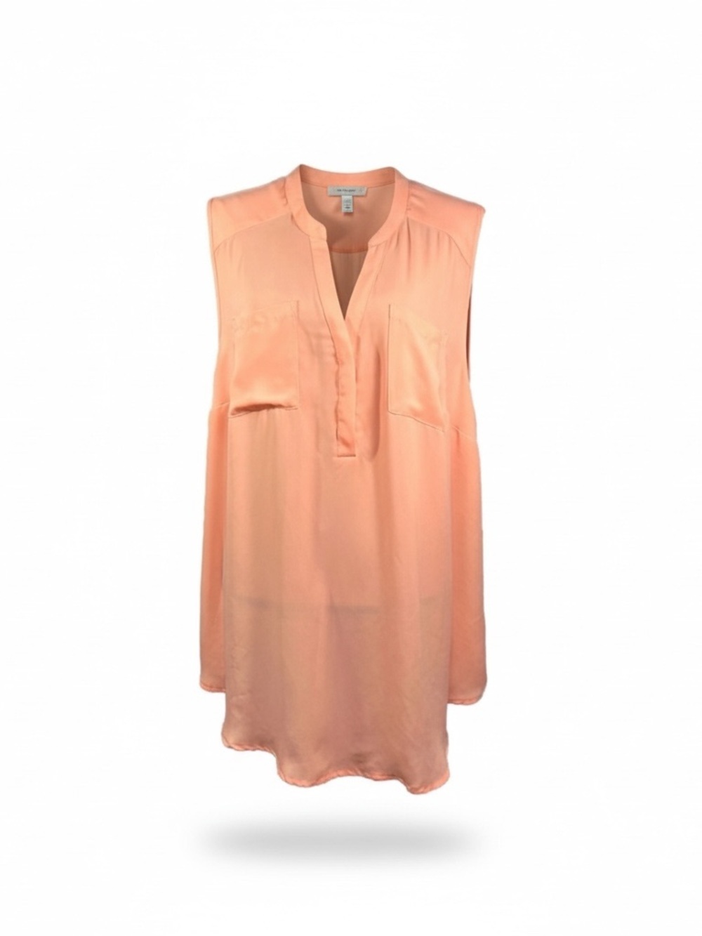 Torrid Tangerine Sleeveless Sheer Pockets Sleeveless Top Womens Torrid size 3 3X